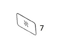 #7 BACK GLASS - KMHM19.7