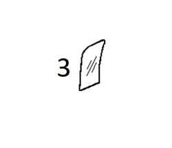 #3 FRONT DOOR GLASS - KMHM34.3