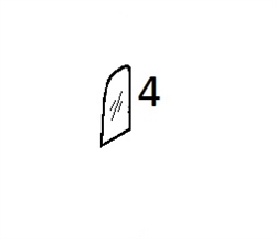 #4 REAR DOOR SLIDER - KMHM34.4