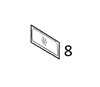 #8 BACK GLASS - KMHM34.8