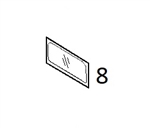 #8 BACK GLASS - KMHM34.8
