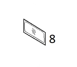 #8 BACK GLASS - KMHM34.8