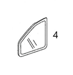 #4 LOWER DOOR GLASS - KUHM54.4