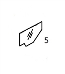 #5 LOWER DOOR GLASS - LBHM37.5