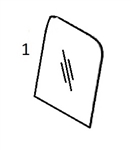 #1 UPPER FRONT WINDOW - LBHM68.1