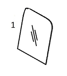 #1 UPPER FRONT WINDOW - LBHM68.1