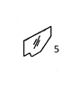 #5 LOWER DOOR GLASS - LBHM68.5
