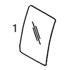 KHN2632 UPPER FRONT WINDOW - LBHM88.1