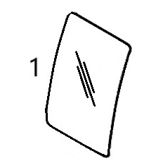 KHN2632 UPPER FRONT WINDOW - LBHM88.1