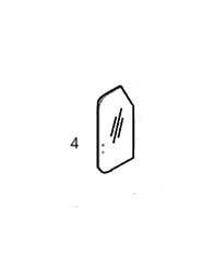 #4 UPPER REAR DOOR WINDOW - VOHM28.4