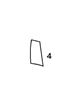 #4 UPPER REAR DOOR WINDOW - VOHM30.4