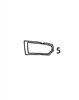 #5 LOWER DOOR GLASS - VOHM30.5