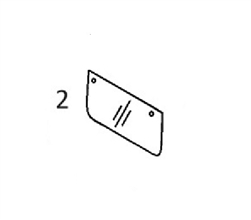 #2 LOWER FRONT WINDSHIELD - VOHM65.2
