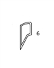 #6 LEFT SIDE QUARTER GLASS - VOHM70.6