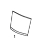 #1 FRONT CENTER WINDOW - VOHM72.1